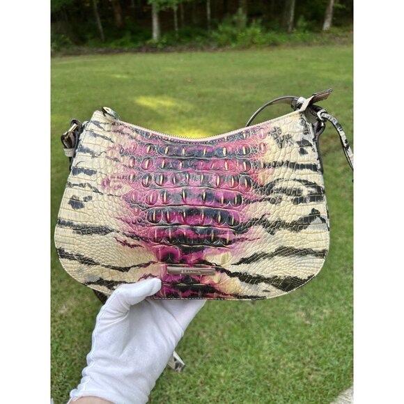 Brahmin Shayna Starlit Ombre Melbourne Croc Embossed Crossbody  NWT - Picture 2 of 16